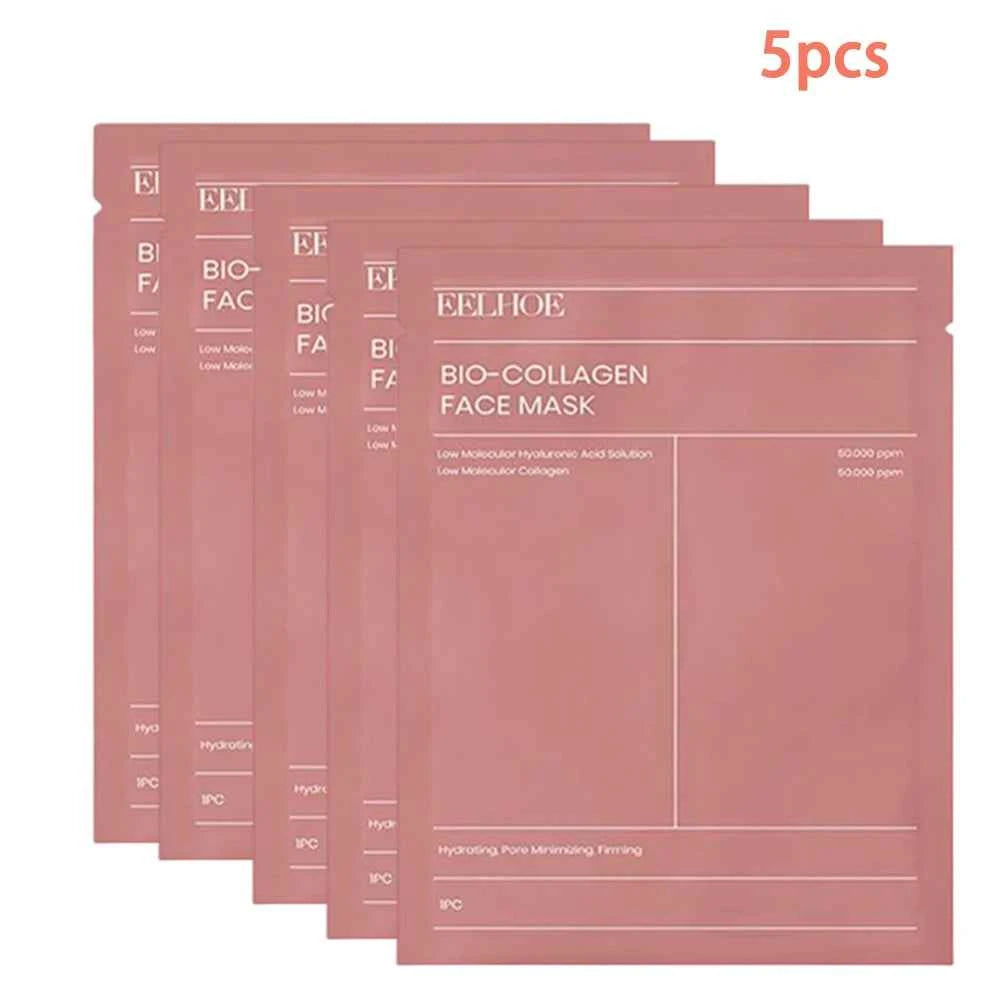 Bio-Collagen Face Mask Hydrating Overnight Hydrogel Moisturizing Facial Mask VC Whitening Anti-Aging Skincare 1/2/5/10/20pcs