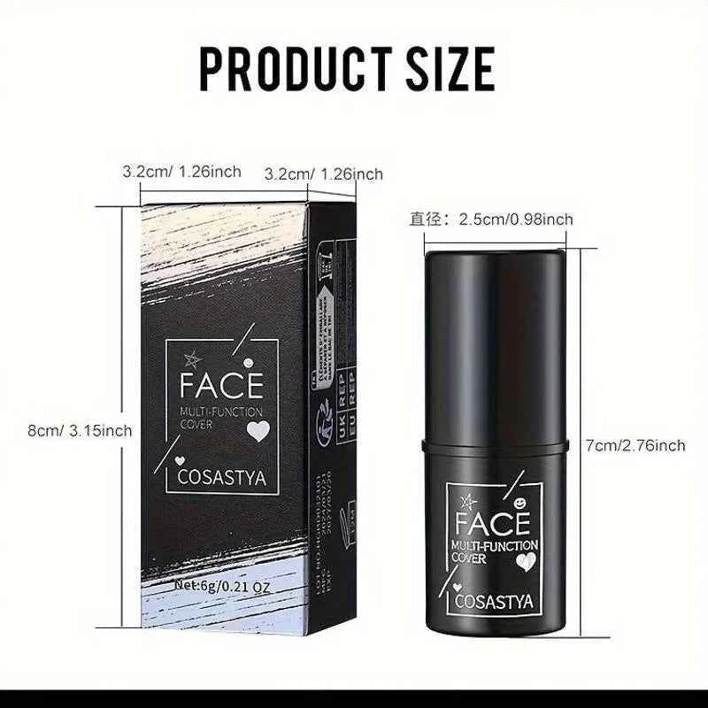 Three-in-one color multi-function waterproof makeup stick natural face multi-function: Blush, Eye Shadow, Bloom, lasting all day