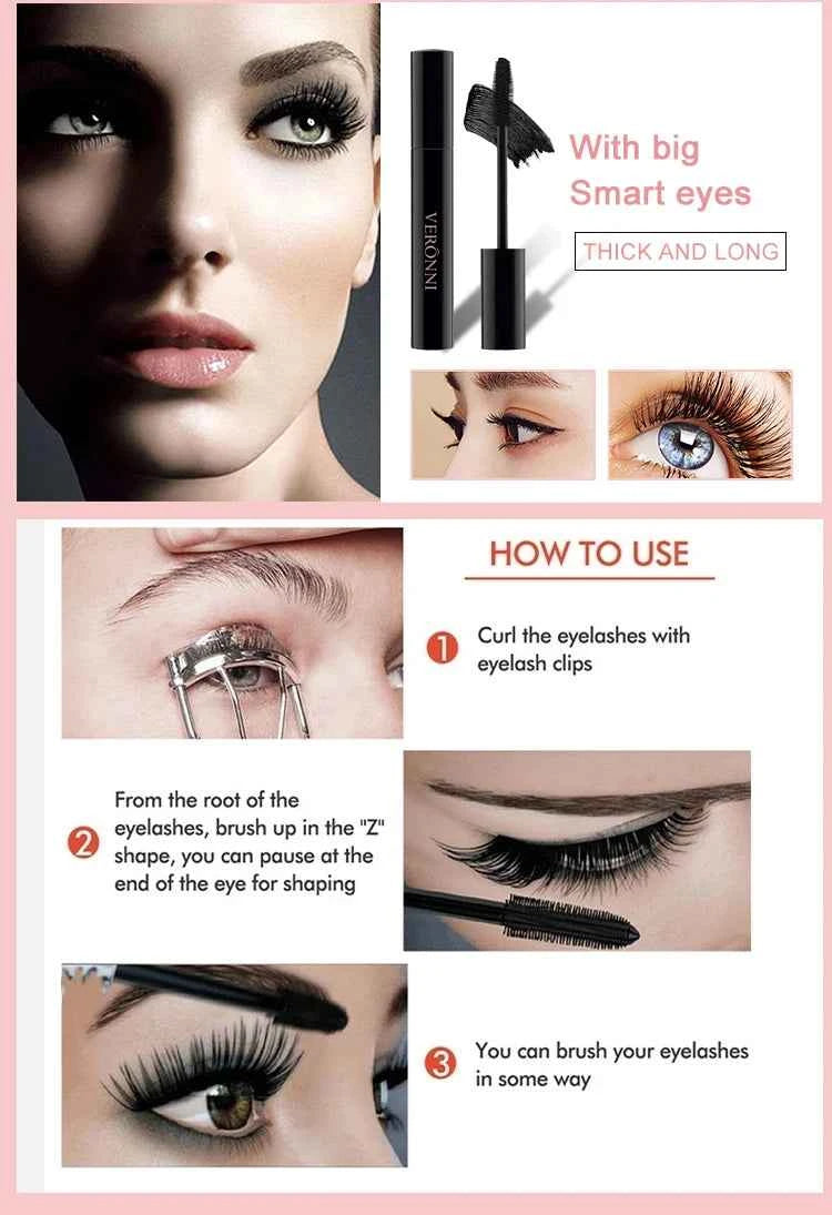 7 color quick-drying mascara thick curling waterproof and sweat-proof color mascara multi-color non-smudge curling mascara