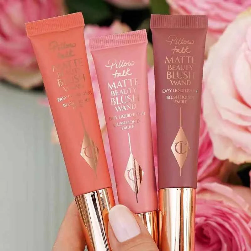 Charlotte Tilbury Liquid Blush Heart Two-tone Blush Pillow Talk Lip and Cheek Glow Unreal Blush Healthy Glow Stick Cheek To Chic