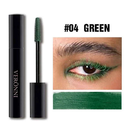 7 color quick-drying mascara thick curling waterproof and sweat-proof color mascara multi-color non-smudge curling mascara