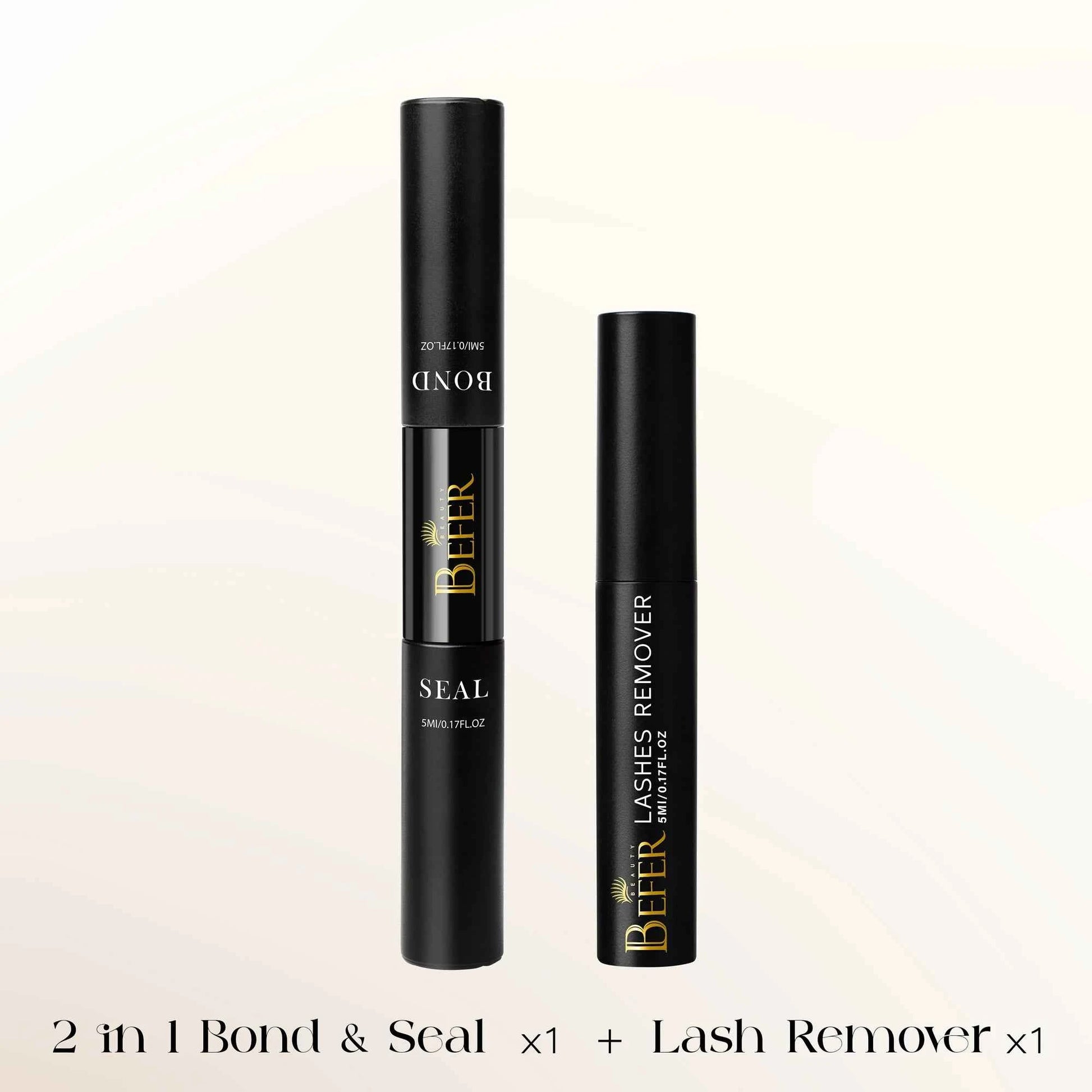 BEFER Glue For Eyelashes 2in1 Lash Bond And Seal Eyelash Glue+Eyelash Remover Waterproof Eyelashes Adhesives Strong Fixed Lash