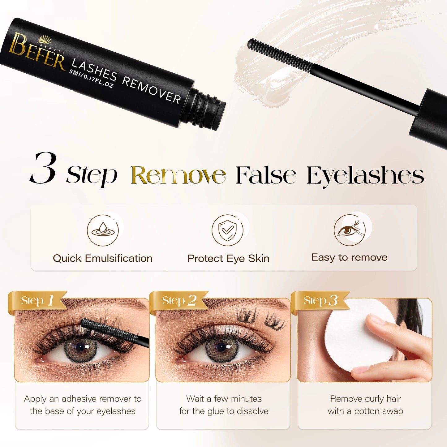 Discover the Power of BEFER Eyelash Glue with Remover: 2in1 Lash Bond and Seal for Long-Lasting Beauty
