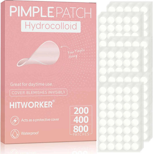 200/400/800PCS Hydrocolloid Pimple Patch Acne Spot Cover Invisible Blemish Stickers Oil Absorbing Face Care