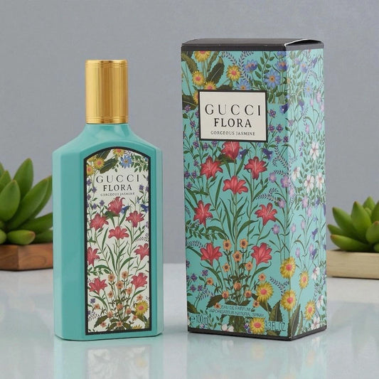 Gucci Flora Gorgeous Jasmine Eau de Parfum Spray for Women 3.3 oz / 100 ml – New in Box